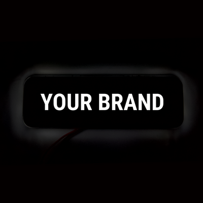 Backlit LED Logo Plate